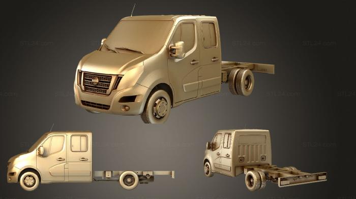 Автомобили и транспорт (Шасси Nissan NV400 CreWCab DW E20 2020, CARS_2820) 3D модель для ЧПУ станка