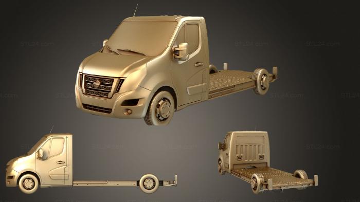 Автомобили и транспорт (Кабина платформы nissan nv400 fwd ll35 l3h1 2021, CARS_2821) 3D модель для ЧПУ станка
