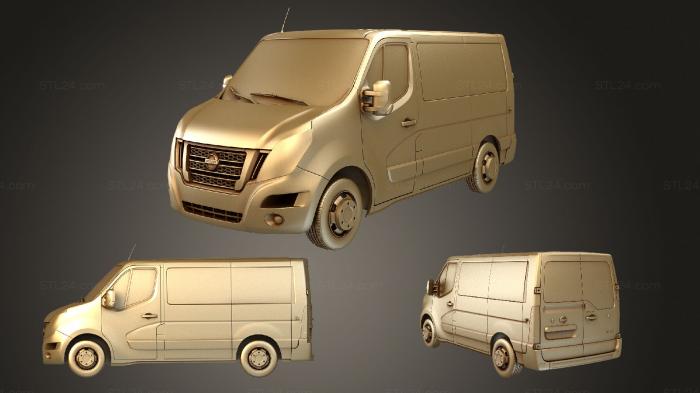 Автомобили и транспорт (Nissan NV 400 L1H1 WindowVan 2020, CARS_2822) 3D модель для ЧПУ станка