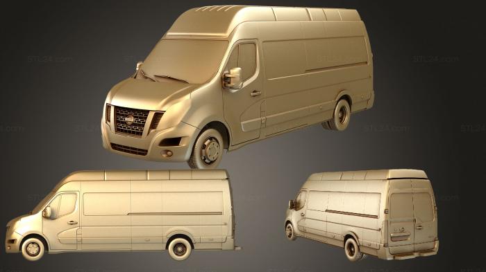 Автомобили и транспорт (Nissan NV 400 L4H3 Фургон 2017, CARS_2830) 3D модель для ЧПУ станка