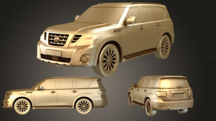 Автомобили и транспорт (Nissan Patrol Y62 2019, CARS_2834) 3D модель для ЧПУ станка
