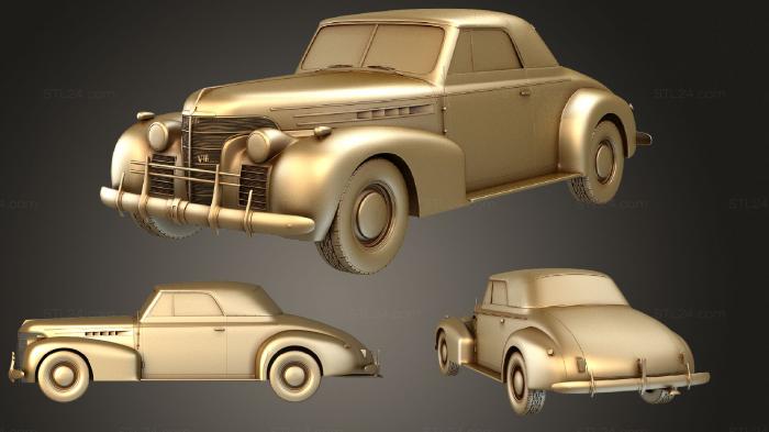 Автомобили и транспорт (Олдсмобиль 80 (393887) с откидным верхом 1939, CARS_2856) 3D модель для ЧПУ станка