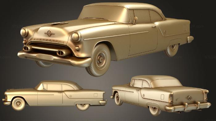 Автомобили и транспорт (Oldsmobile 88 (Mk2) Супер Праздничное купе 1954 года, CARS_2858) 3D модель для ЧПУ станка