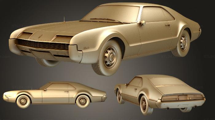 Автомобили и транспорт (Олдсмобиль Торонадо (Mk1) (9487) 1966, CARS_2865) 3D модель для ЧПУ станка