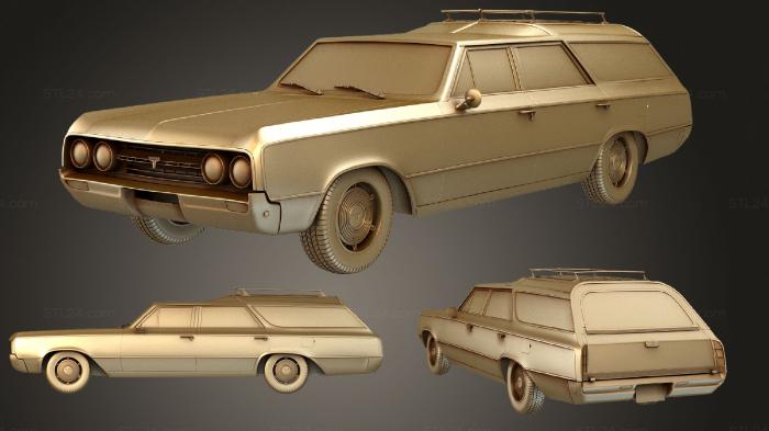 Автомобили и транспорт (Олдсмобиль Vista Cruiser 1964, CARS_2866) 3D модель для ЧПУ станка