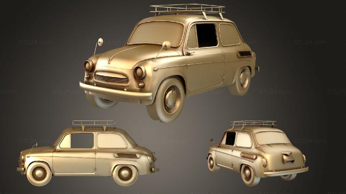 Автомобили и транспорт (Старый советский российский автомобиль, CARS_2867) 3D модель для ЧПУ станка