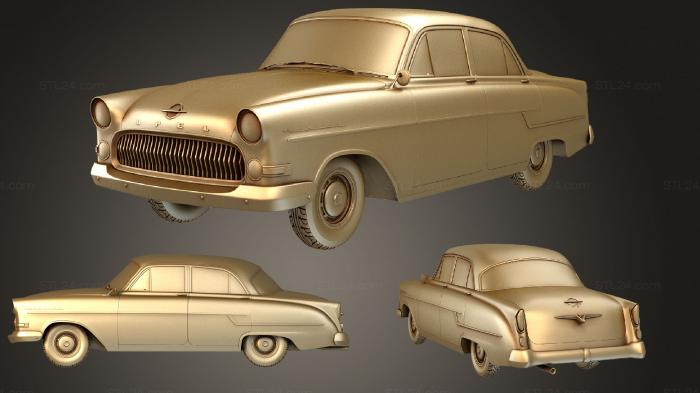 Vehicles (Opel Kapitan (Mk4) 1956, CARS_2892) 3D models for cnc