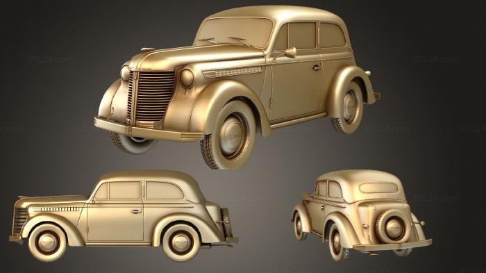 Автомобили и транспорт (Opel Olympia (Mk1) 1938, CARS_2894) 3D модель для ЧПУ станка