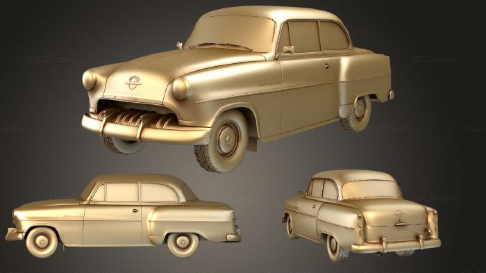 Автомобили и транспорт (Opel Olympia Рекорд (Mk1) 1956, CARS_2895) 3D модель для ЧПУ станка