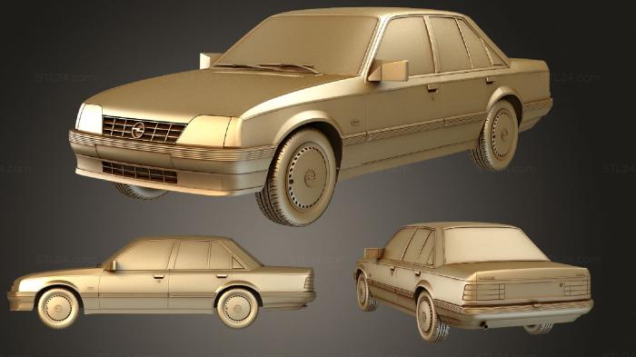 Vehicles (Opel Rekord (Mk8f) (E2) sedan 1982, CARS_2896) 3D models for cnc