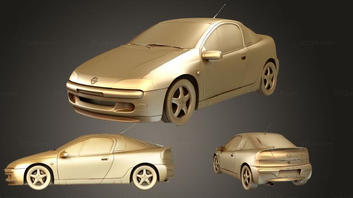 Автомобили и транспорт (Opel Tigra (Mk1) 1994, CARS_2897) 3D модель для ЧПУ станка