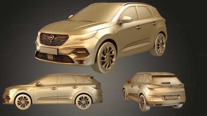 Автомобили и транспорт (Opel Grandland X 2019, CARS_2916) 3D модель для ЧПУ станка