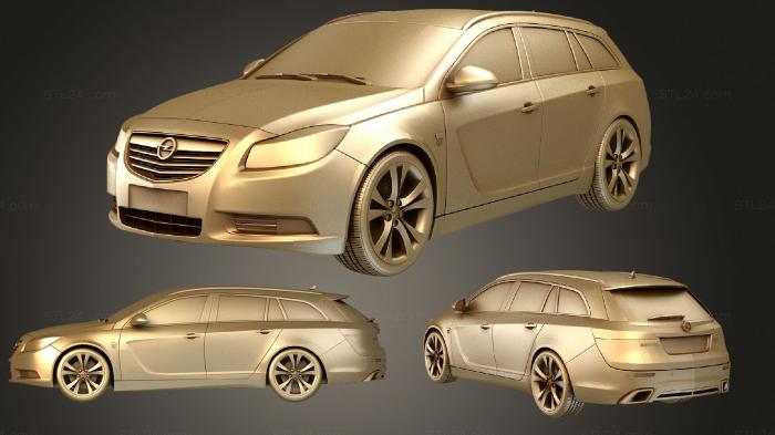 Автомобили и транспорт (Opel Insignia OPC Line Sports Tourer 2013, CARS_2918) 3D модель для ЧПУ станка