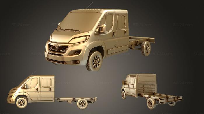 Автомобили и транспорт (Экипаж шасси opel movano 4035 2022, CARS_2920) 3D модель для ЧПУ станка