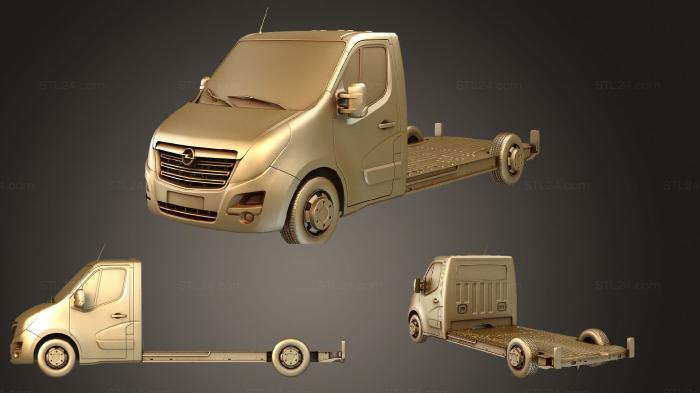 Автомобили и транспорт (Кабина платформы opel movano fwd ll35 l3h1 2014, CARS_2928) 3D модель для ЧПУ станка