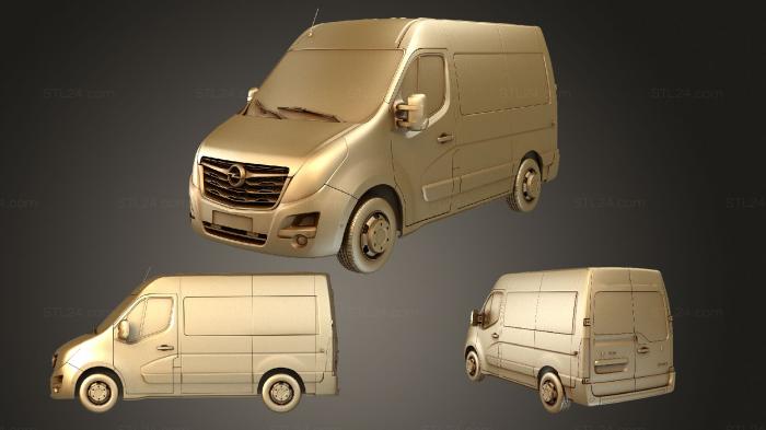 Автомобили и транспорт (Opel Movano L1H2 WindowVan 2020, CARS_2931) 3D модель для ЧПУ станка