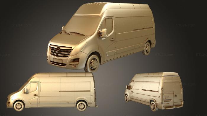 Автомобили и транспорт (Фургон Opel Movano L3H3 2016, CARS_2936) 3D модель для ЧПУ станка