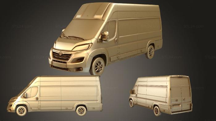 Автомобили и транспорт (Фургон opel movano l4h3 2022, CARS_2943) 3D модель для ЧПУ станка