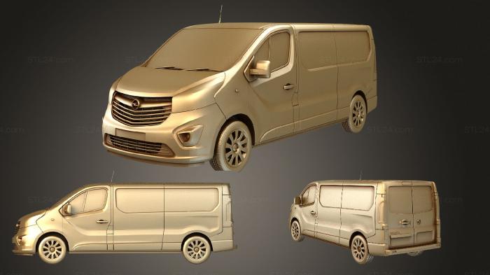 Автомобили и транспорт (Opel Vivaro L2H1 2015, CARS_2949) 3D модель для ЧПУ станка