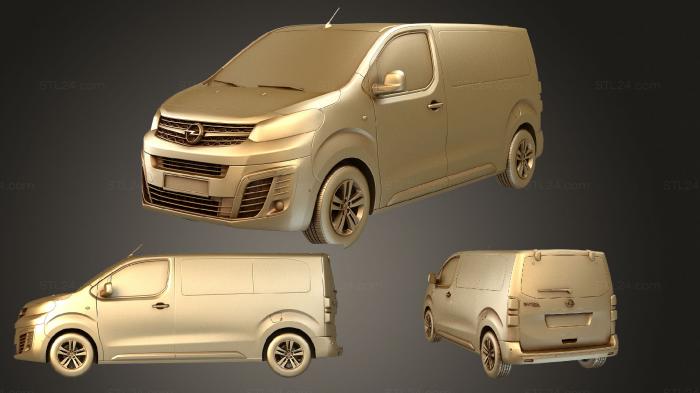 Автомобили и транспорт (Opel zafira life l2 2019, CARS_2952) 3D модель для ЧПУ станка