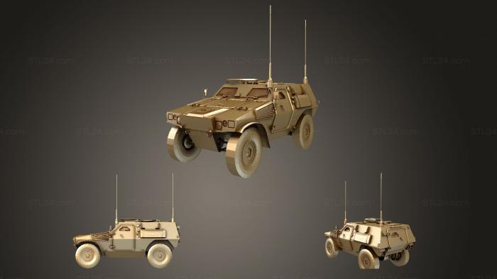 Автомобили и транспорт (Panhard General Defence VBL 4x4, CARS_2962) 3D модель для ЧПУ станка