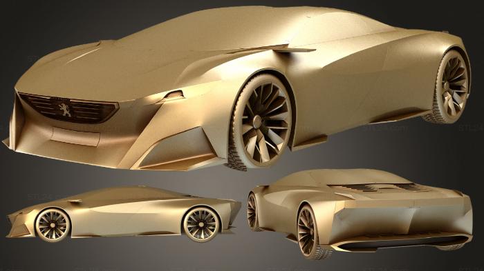 Vehicles (Peugeot Onyx concept 2012, CARS_3000) 3D models for cnc