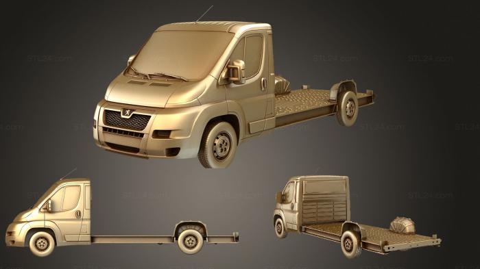 Vehicles (peugeot boxer 3540 l4 platform cab 2014, CARS_3015) 3D models for cnc