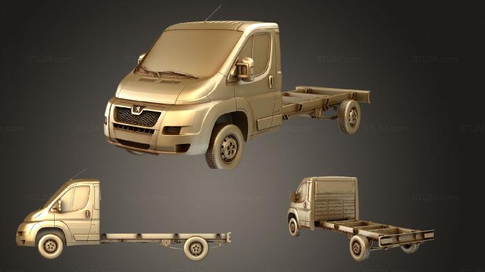 Автомобили и транспорт (Peugeot Manager Одноместная кабина 4035WB 2014, CARS_3025) 3D модель для ЧПУ станка