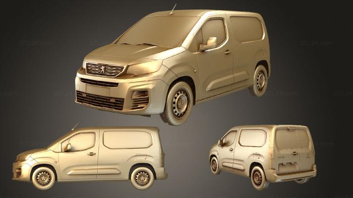 Vehicles (Peugeot Partner Van SWB 2021, CARS_3030) 3D models for cnc