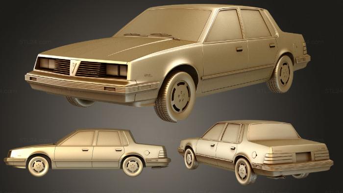 Автомобили и транспорт (Понтиак 6000 STE 1983, CARS_3058) 3D модель для ЧПУ станка