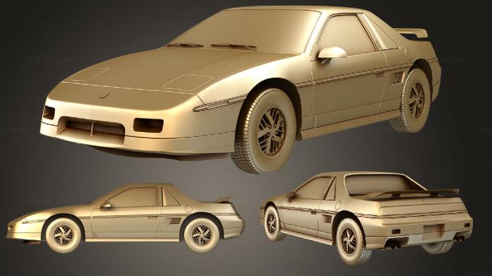 Автомобили и транспорт (Pontiac Fiero GT 1985, CARS_3063) 3D модель для ЧПУ станка