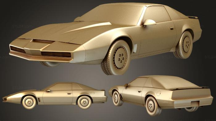 Автомобили и транспорт (Pontiac Firebird (Mk3) КИТТ 1982, CARS_3064) 3D модель для ЧПУ станка