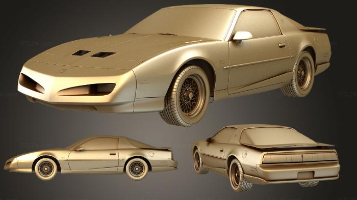 Автомобили и транспорт (Pontiac Firebird (Mk3) Trans Am GTA 1991, CARS_3065) 3D модель для ЧПУ станка