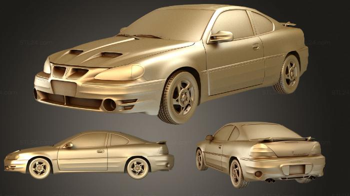 Автомобили и транспорт (Pontiac Grand Am (Mk5) купе 1999, CARS_3068) 3D модель для ЧПУ станка