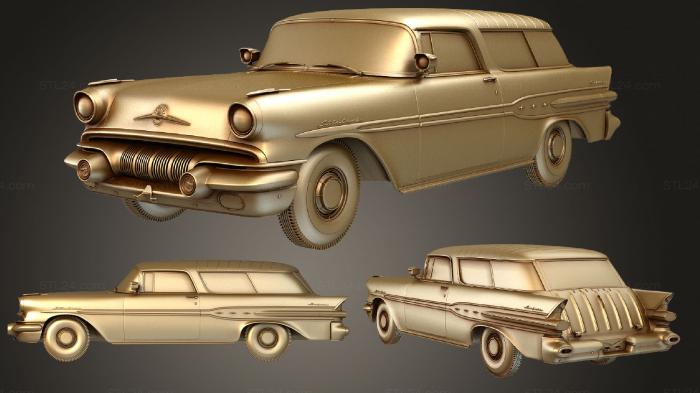 Vehicles (Pontiac Star Chief Custom Safari 2door 1957, CARS_3072) 3D models for cnc