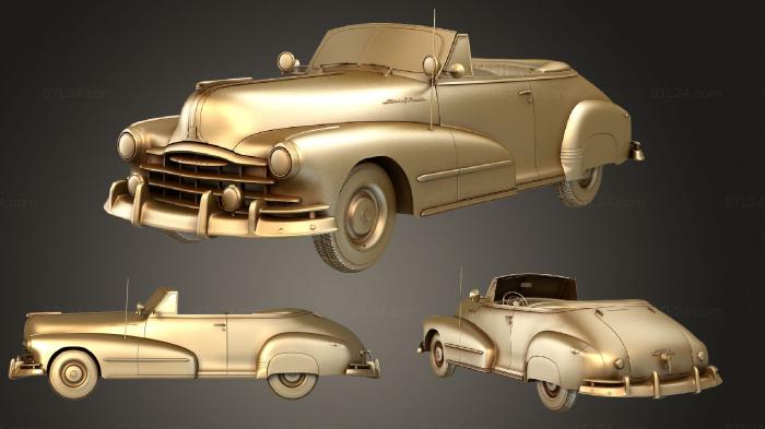 Автомобили и транспорт (Pontiac Torpedo (8PA 2767) Восьмиместный роскошный кабриолет 1948, CARS_3077) 3D модель для ЧПУ станка