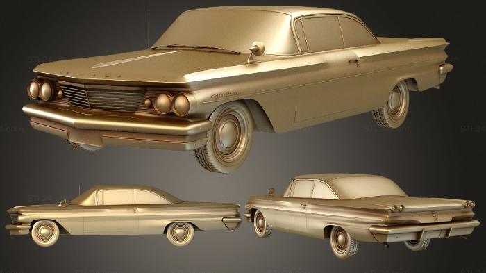 Автомобили и транспорт (Понтиак Вентура купе 1960, CARS_3079) 3D модель для ЧПУ станка