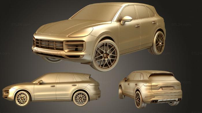 Автомобили и транспорт (Porsche Cayenne 2018, CARS_3112) 3D модель для ЧПУ станка
