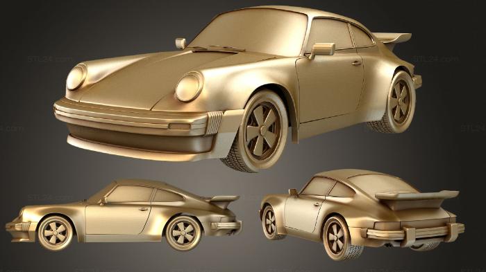 Автомобили и транспорт (Porsche 911 930 1975, CARS_3131) 3D модель для ЧПУ станка