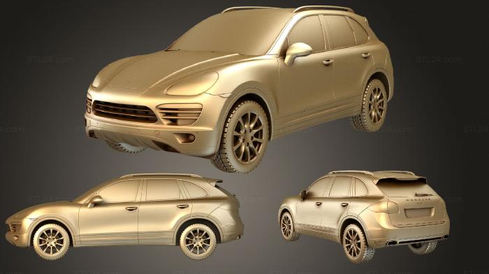 Автомобили и транспорт (Porsche Cayenne 2010, CARS_3161) 3D модель для ЧПУ станка