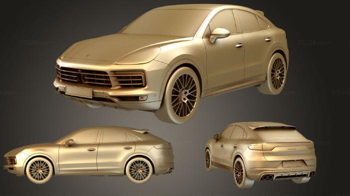 Автомобили и транспорт (Porsche Cayenne S Coupe 2020, CARS_3162) 3D модель для ЧПУ станка