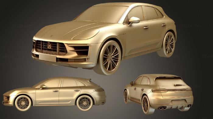Автомобили и транспорт (Porsche macan turbo 2019, CARS_3164) 3D модель для ЧПУ станка