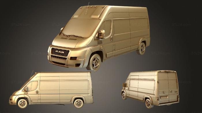 Автомобили и транспорт (Ram Promaster Грузовой 3500 H3 159WB 2020, CARS_3196) 3D модель для ЧПУ станка