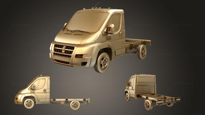 Автомобили и транспорт (Грузовая одноместная кабина Ram Promaster 3000 WB 2019, CARS_3200) 3D модель для ЧПУ станка