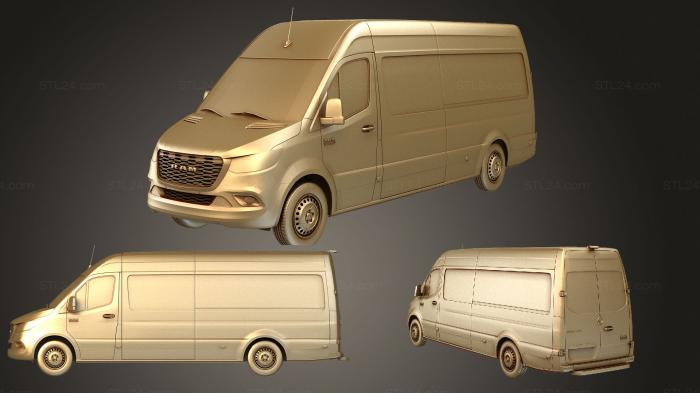 Автомобили и транспорт (Фургон RAM Sprinter Panel Van L3H2 RWD 2019, CARS_3217) 3D модель для ЧПУ станка