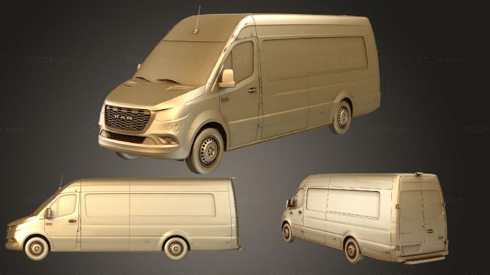 Автомобили и транспорт (Фургон ram sprinter panel van l4h2 rwd 2019, CARS_3218) 3D модель для ЧПУ станка