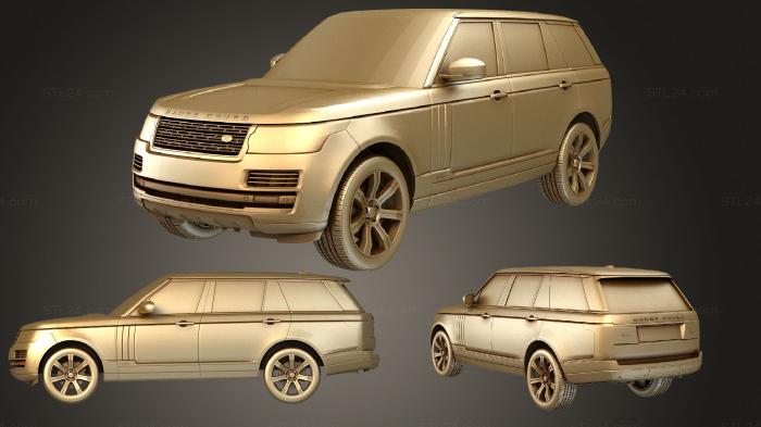 Автомобили и транспорт (Автобиография Range Rover Черный LWB L405 2018, CARS_3226) 3D модель для ЧПУ станка