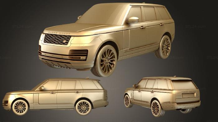 Автомобили и транспорт (Range Rover Vogue SE LWB L405 2018, CARS_3243) 3D модель для ЧПУ станка