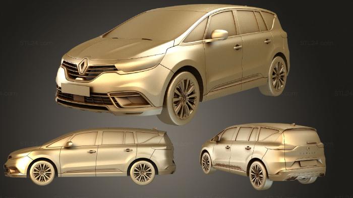 Автомобили и транспорт (Renault Espace 2020 3D, CARS_3253) 3D модель для ЧПУ станка