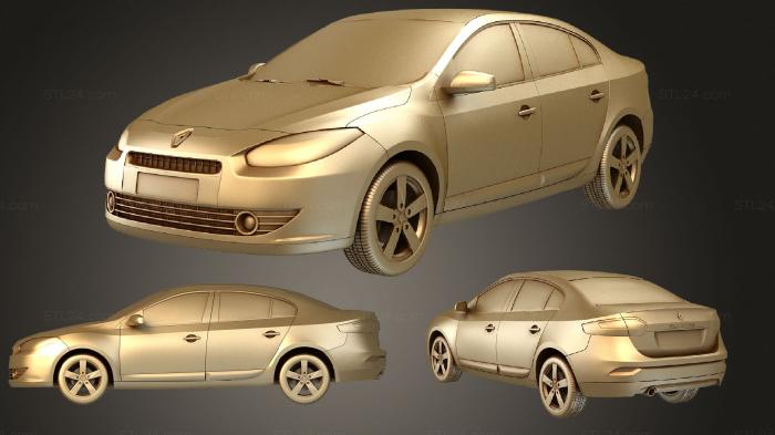 Vehicles (Renault Fluence 2010, CARS_3254) 3D models for cnc